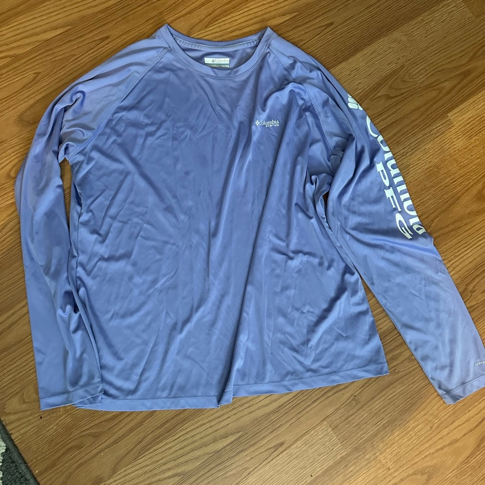 Columbia Purple Long Sleeve Shirt PFG